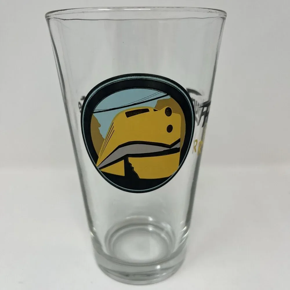 16-Oz Royal Gorge Route Railroad Colorado Shaker  Style Glass Pint Vtg 6” Tall